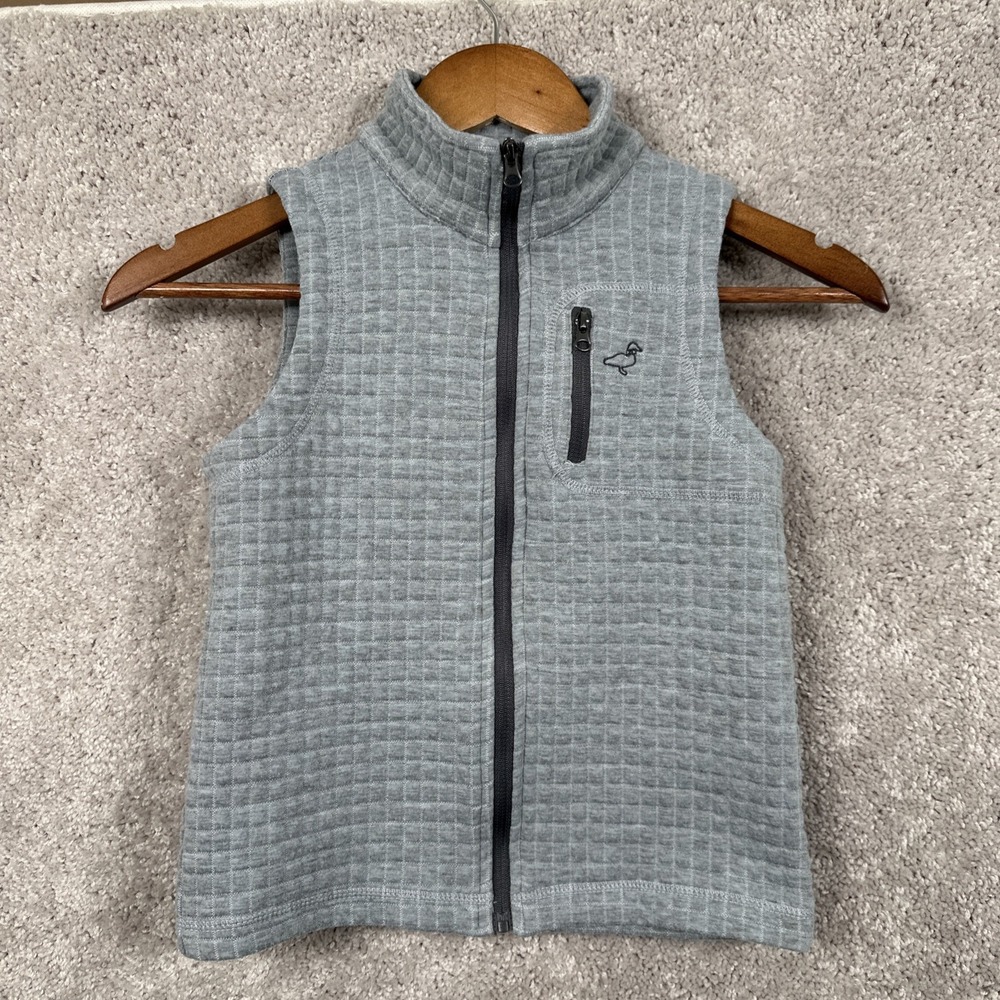 Properly Tied Delta Vest Quilted Gray Boys Size 4T Preppy Golf